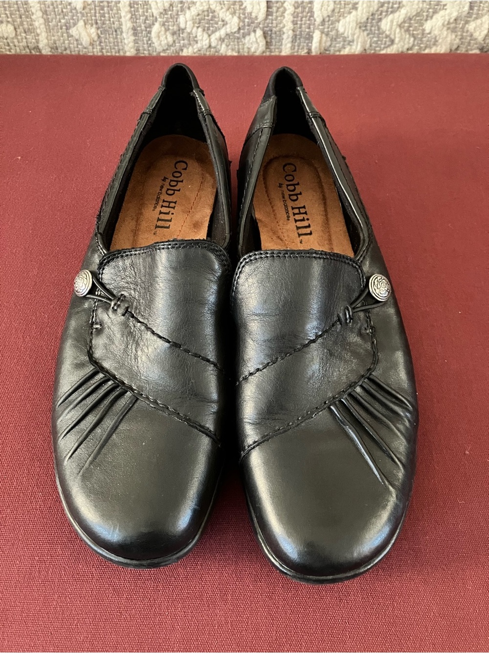 Cobb Hill by New Balance Women's Black Slip-On Comfort Paulette Loafers- Size 9W